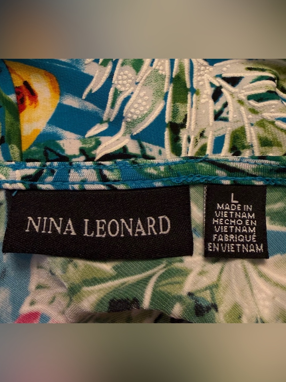 Nina Leonard tie-front Maxi dress - Size Large - Picture 3 of 6